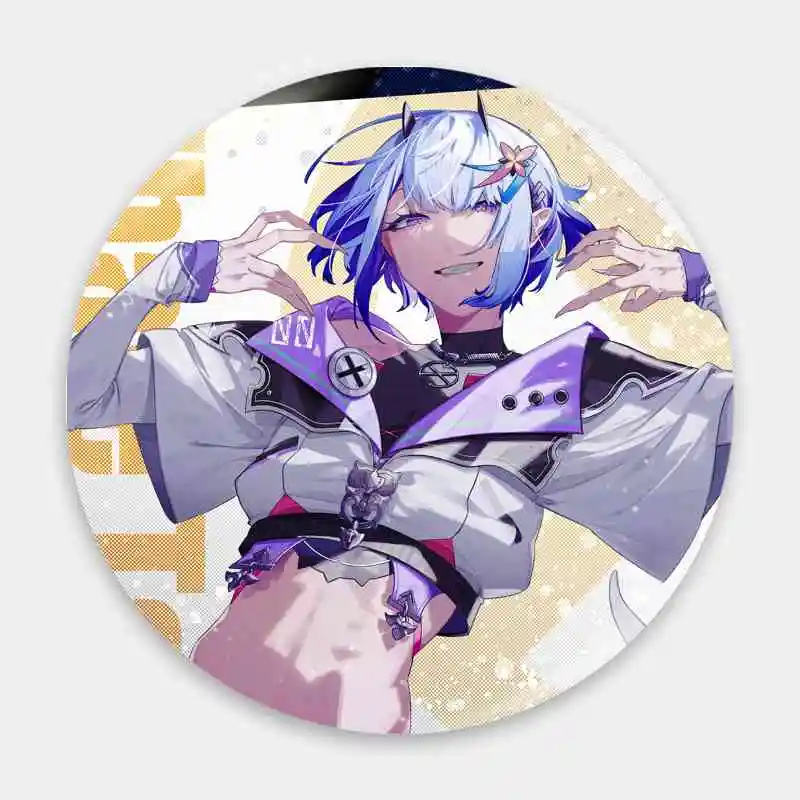 

Whale Taylor Ch VTuber Anime Badge Brooch anchor Peripherals Pin Gift For Friend Cartoon Tinplate Personalized Accessories