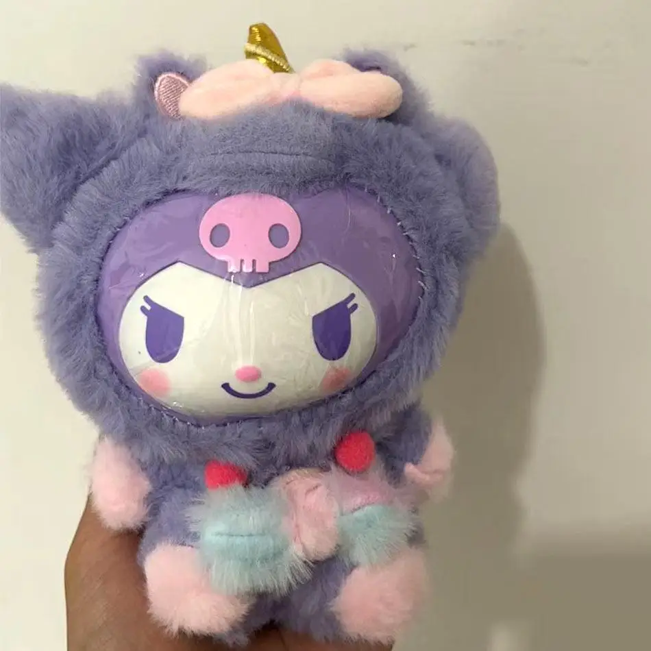 

В НАЛИЧИИ: Серия Sanrio Dream Unicorn – виниловые плюшевые фигурки в закрытых коробках, милые мультяшные подвески Hello Kitty и Kuromi, украшения для сумок, игрушки, подарки для девочек