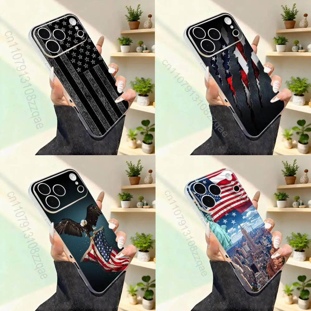 

America USA Flag Cool For iPhone 17,16,15,14,13,12,11,Pro,Max,Plus,Mini,SE4,E Magnetic For Magsafe Wireless Phone Case