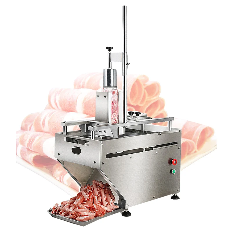 Commercial Beef Slicer Lamb Cutting And Rolling Machine Automatic Frozen Meat Flaker