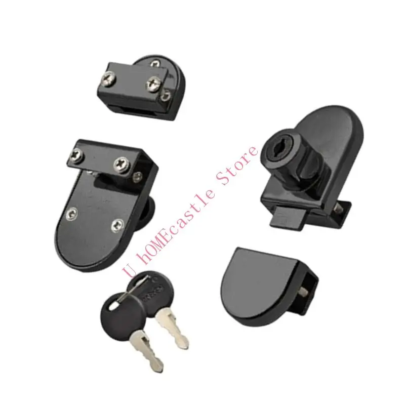63HF Cabinet Glass Lock Security Hardware Zinc Alloy Lock For Wine Storage Display Case Quick Installation