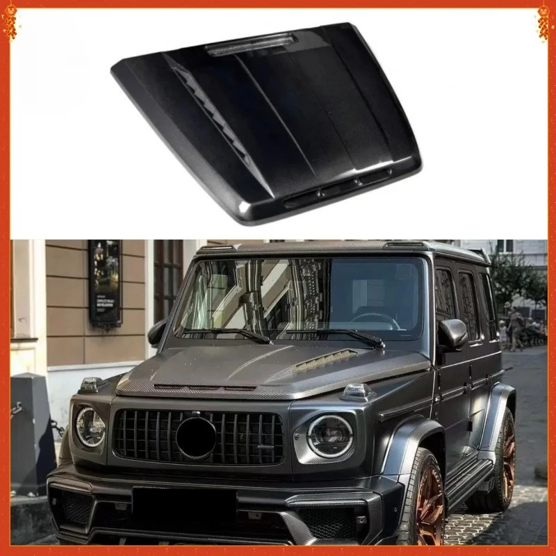 

For Benz G Class W464 G500 G550 G63 TC Style Real Dry Carbon Fiber Engine Hood Body modification Kit 2019+