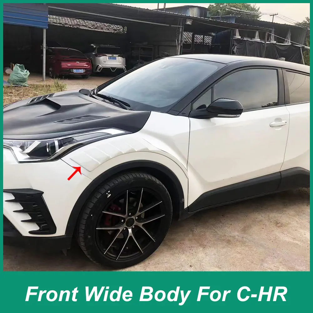 For Toyota CHR 2015-2022 Adjusting the Wide Body Kit Accessories External Parts Design Front Wheel Brow Guard Fender Modificatio