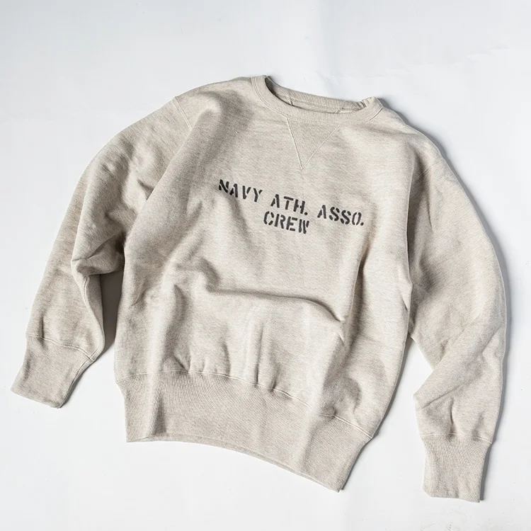 

B-ade Heavyweight Oaeal Navy Sports Association Hoodie Cotton Long Sve Crew Ne Sweatirt ex American Sle