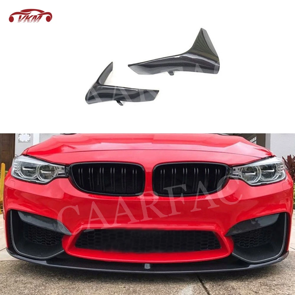 

Carbon Fiber Material Front Splitters FRP Gloss Black for BMW 4 Series M3 M4 F80 F82 F83 2014 2015 2016 2017 Canards