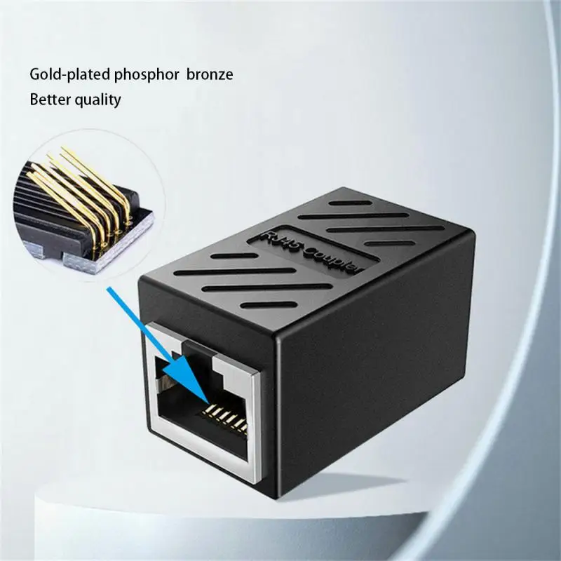 Connector Network Ethernet Extender Extension Adapter to Female 8 Core RJ45 Ethernet Cable Extender