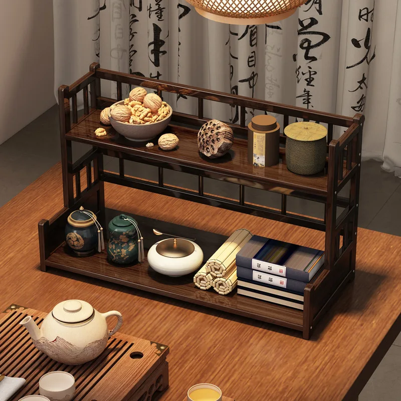 Desktop Bogu rack Tea set rack Display teapot rack