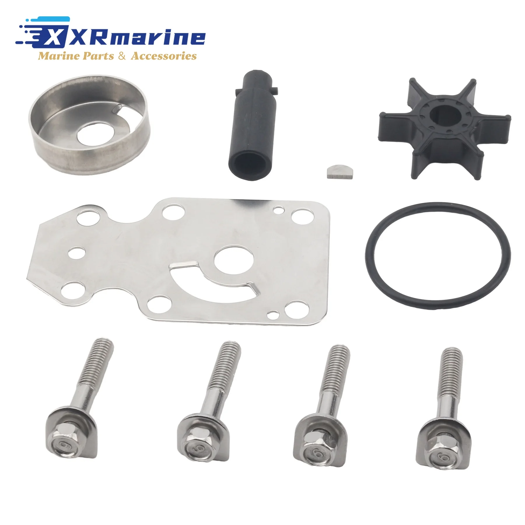 

Outboard Water Pump Impeller Service Parts Kit Compatible with Yamaha Marine Motors 4 Stroke 8HP 9.9HP T8 T9 Boat Engines
