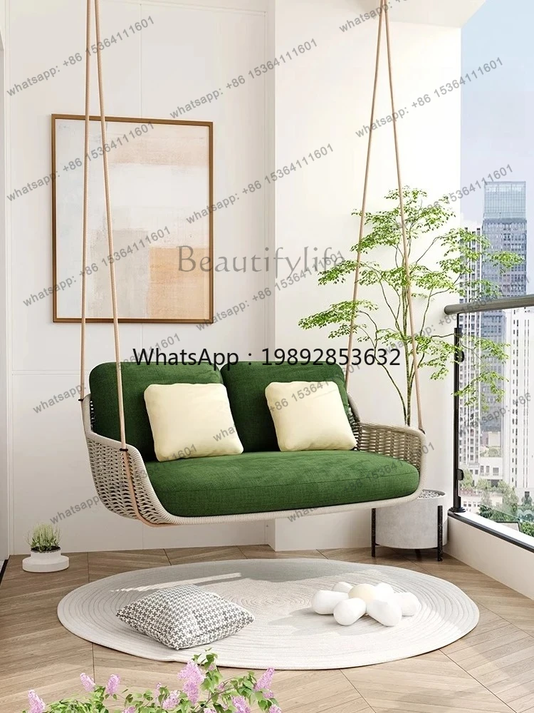 Indoor Swing Hanging Chair Hanging Basket Balcony Living Room Home Ceiling Leisure Rocking Chair Single Double Hanging Chair