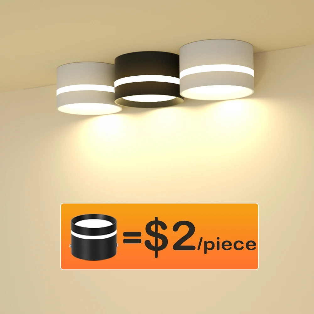 Surface Mounted Led Downlight Ceiling Spotlight 5W 10W 15W Down Light lamp for spot lights Indoor 220V Fixtures Lighting Kitchen