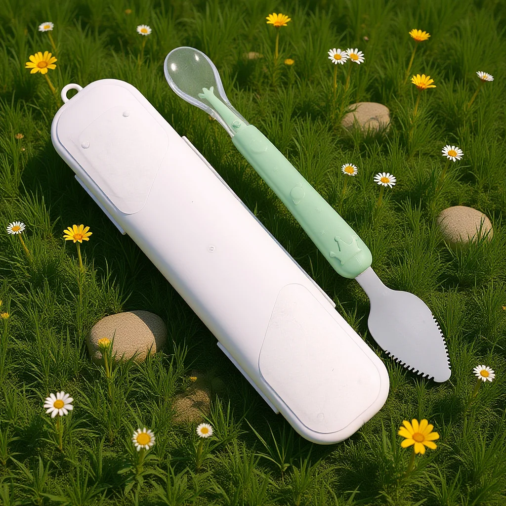 

Baby Food Scraping Spoon Silicone Fruit Scooper For Infant Feeding Serrated Edge Mud Spoon Dessert Spatula