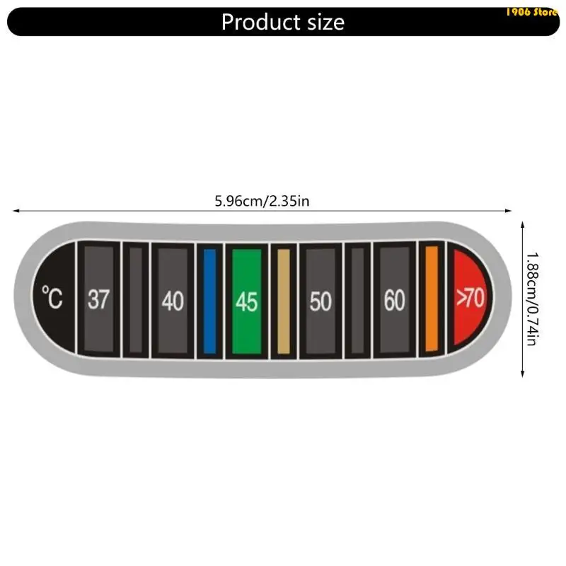 U1JB Thermometers Sticker Adhesive Thermometers Strips for Testing Water Temperature