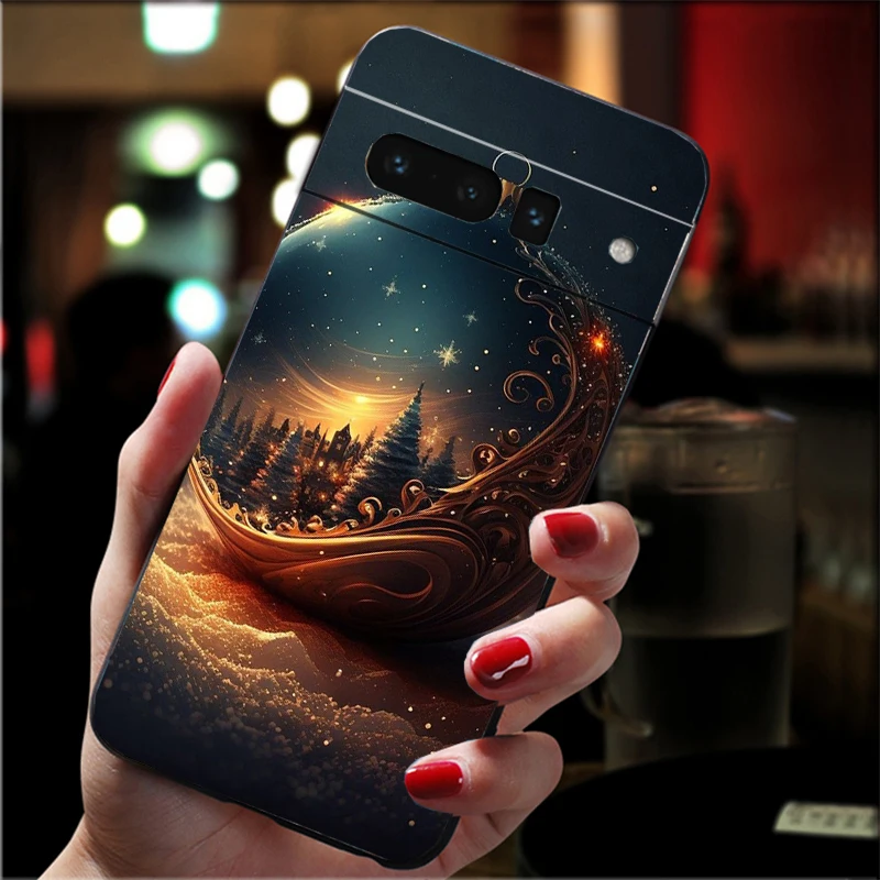 

Чехол для телефона Google Pixel 9A 9 Pro XL 8 7 6 Pro Pixel 8A 7A 6A Pixel 8 7 6 5 4 3 Эстетический рождественский чехол