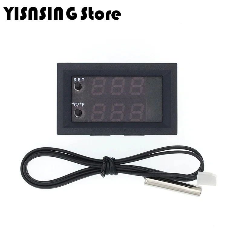 W1209WK W2809 DC12V LED Digital termostat kontrol suhu termometer Thermo saklar pengontrol modul Sensor NTC