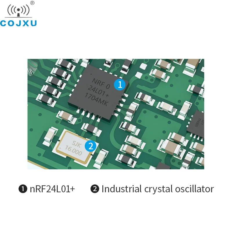 COJXU nRF24L01P 2.4GHz Wireless Module Transmitter and Receiver 27dBm 5km Long Distance E01-2G4M27D SPI Transceiver PA LNA