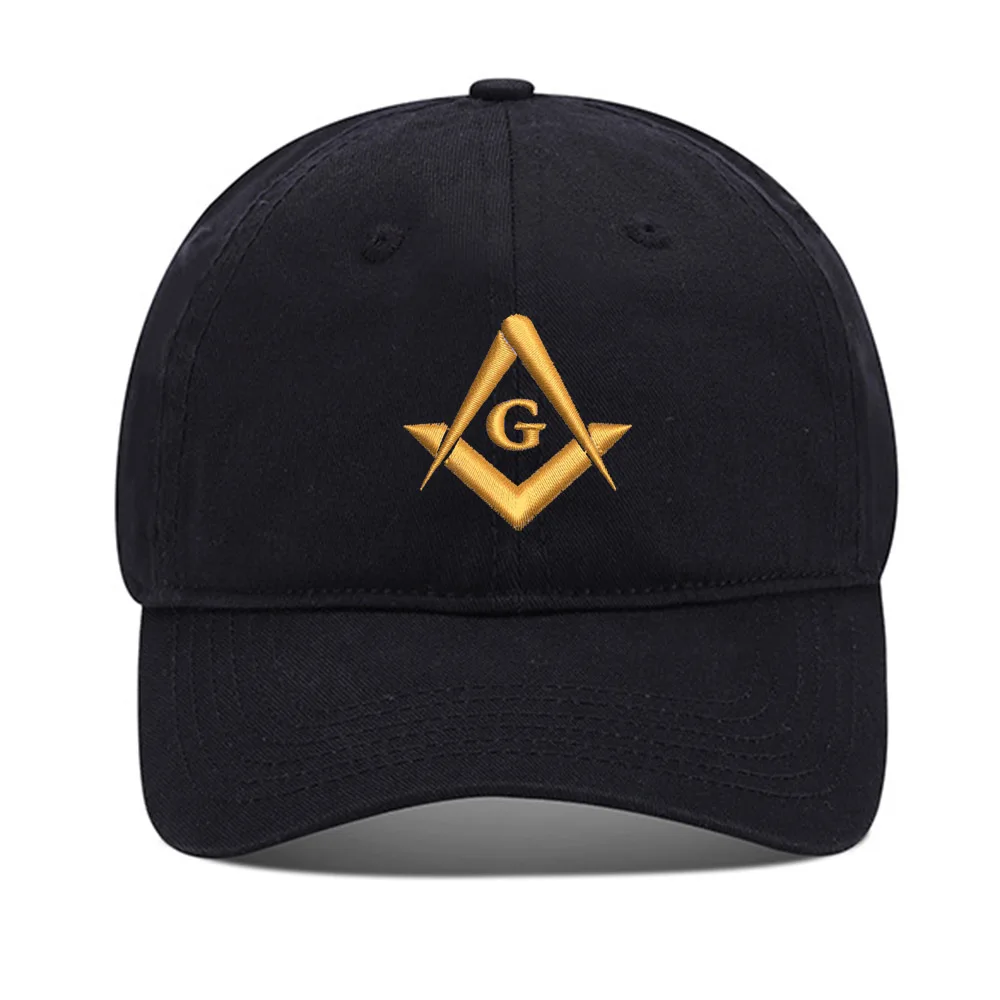 

Lyprerazy Baseball Hat Masonic Lodge Unisex Embroidery Baseball Cap Washed Cotton Embroidered Adjustable Cap