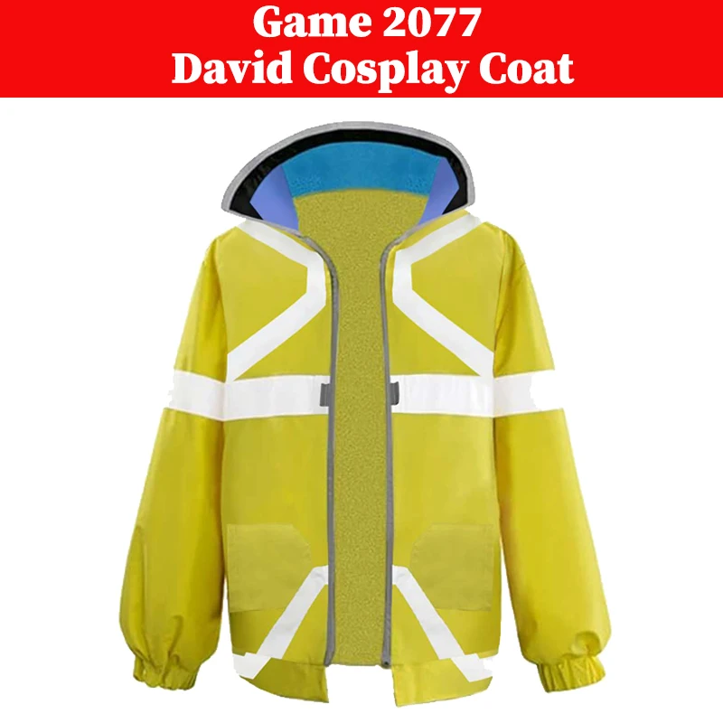 David Cosplay Martinez Coat Costume Game 2077 Disguise Jacket Outfits Men Casual Streetcoat Adult Male Halloween Carnival Suit