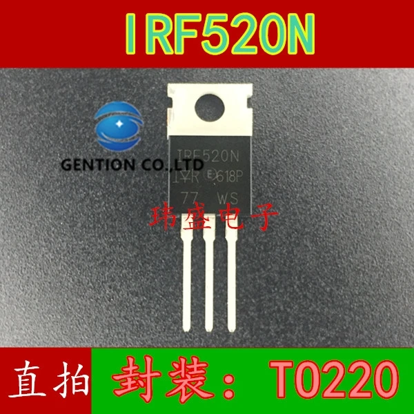 

10 шт. IRF520NPBF IRF520N TO220 MOS полевая трубка в наличии 100% новая и оригинальная
