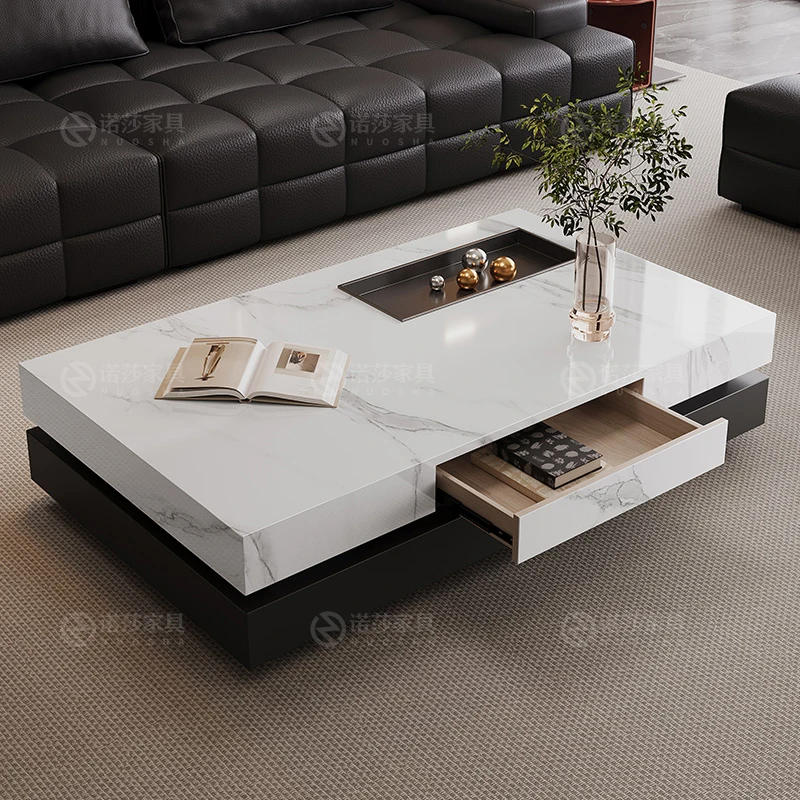 

Decoration Writing Coffee Table Luxury Bedroom Nordic Designer Moving Drawers Side Table Dinner Meubles Lounge Suite Furniture