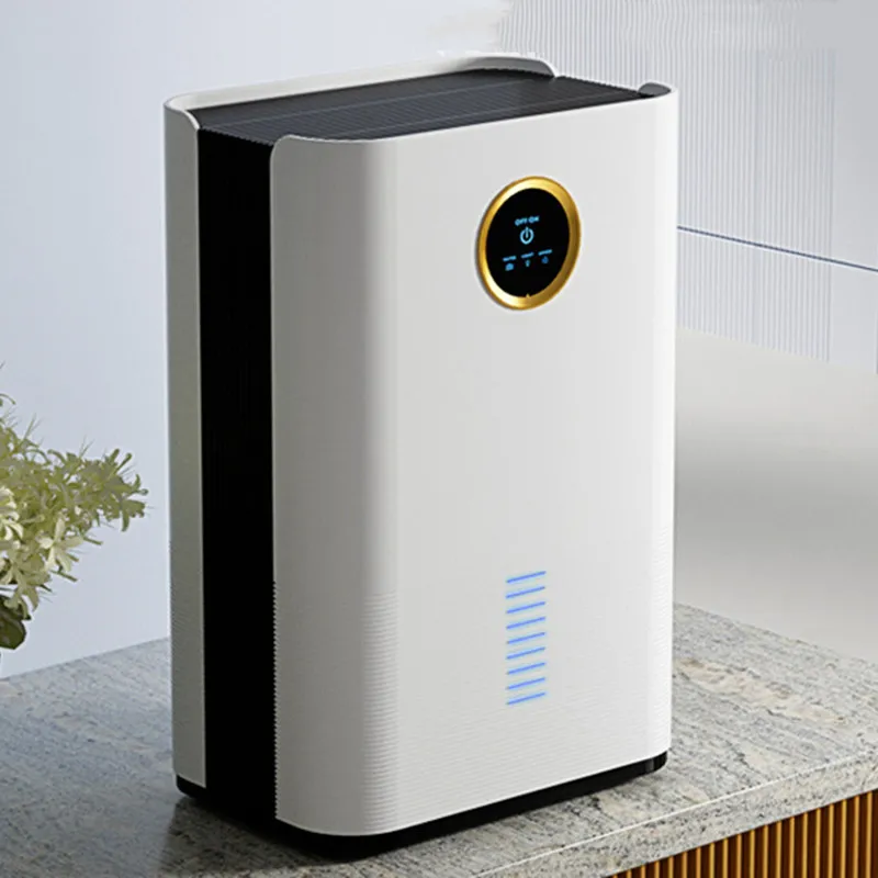 Dehumidifier Household Small Quiet Dehumidifier Indoor Drying and Dehumidification Home White And Black Touch