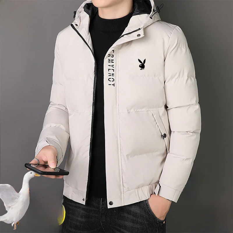 

Мужское пуховое теплое хлопковое пальто Jaet Thiened, длинное пальто с капюшоном, осень-зима, Новое поступление 2025 года, удобная верхняя одежда