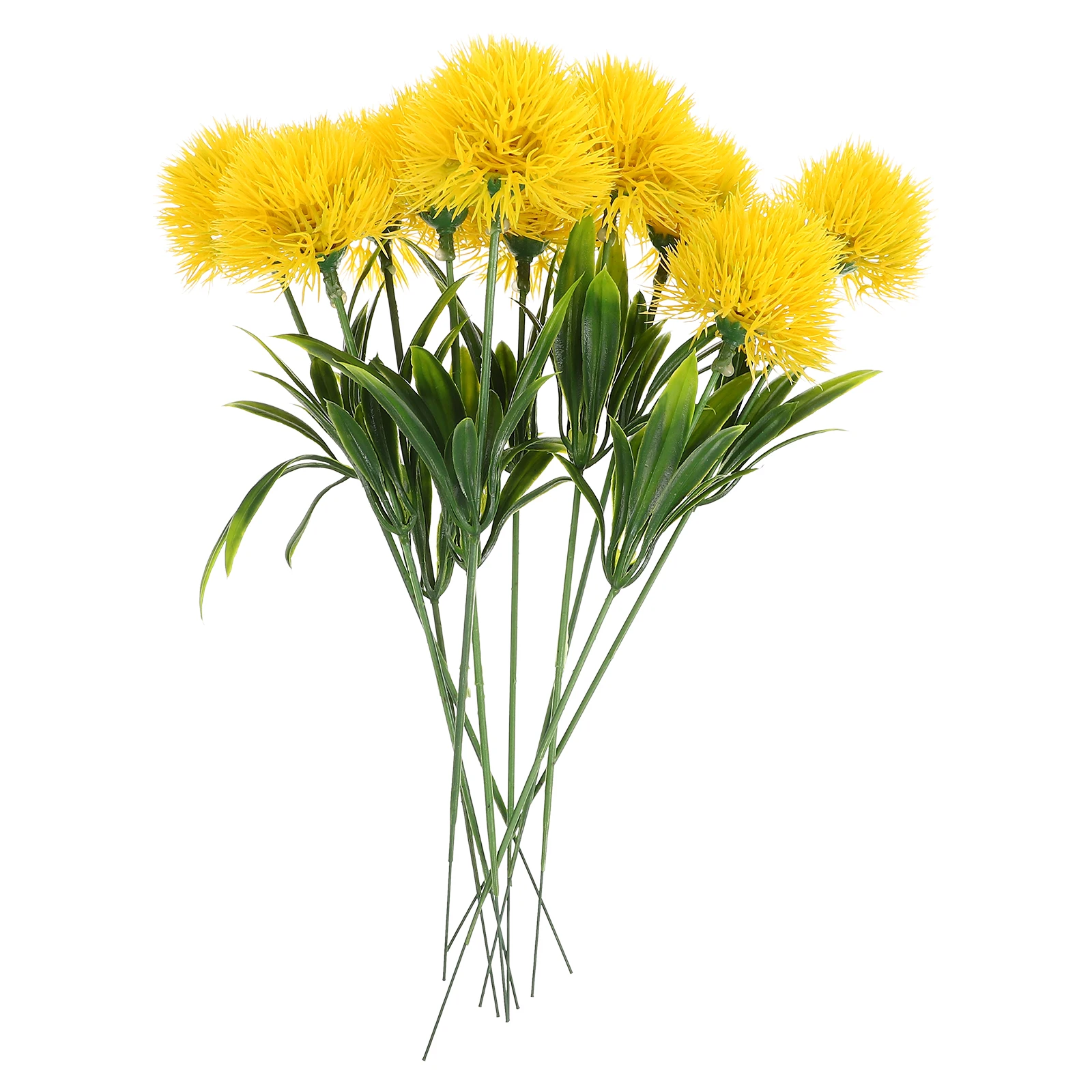 

10pcs Artificial Dandelions Decoration YellowPlants Home Party Wedding Banquet Fake Flowers Lifelike Adornment Long Lasting