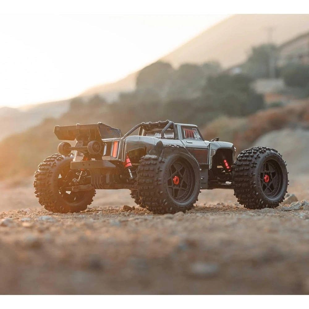 

New upgrade-Gunmetal,RC Truck Outcast 4X4 4S BLX 1/10TH 4WD Stunt Truck RTR (Battery and Charger Not Included)