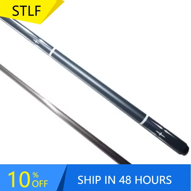 

STLFFDFIT High Quality 147 cm Carbon Fiber 1/2 Member Rod Snooker Cue with Middle Wheel Protective Sleeve