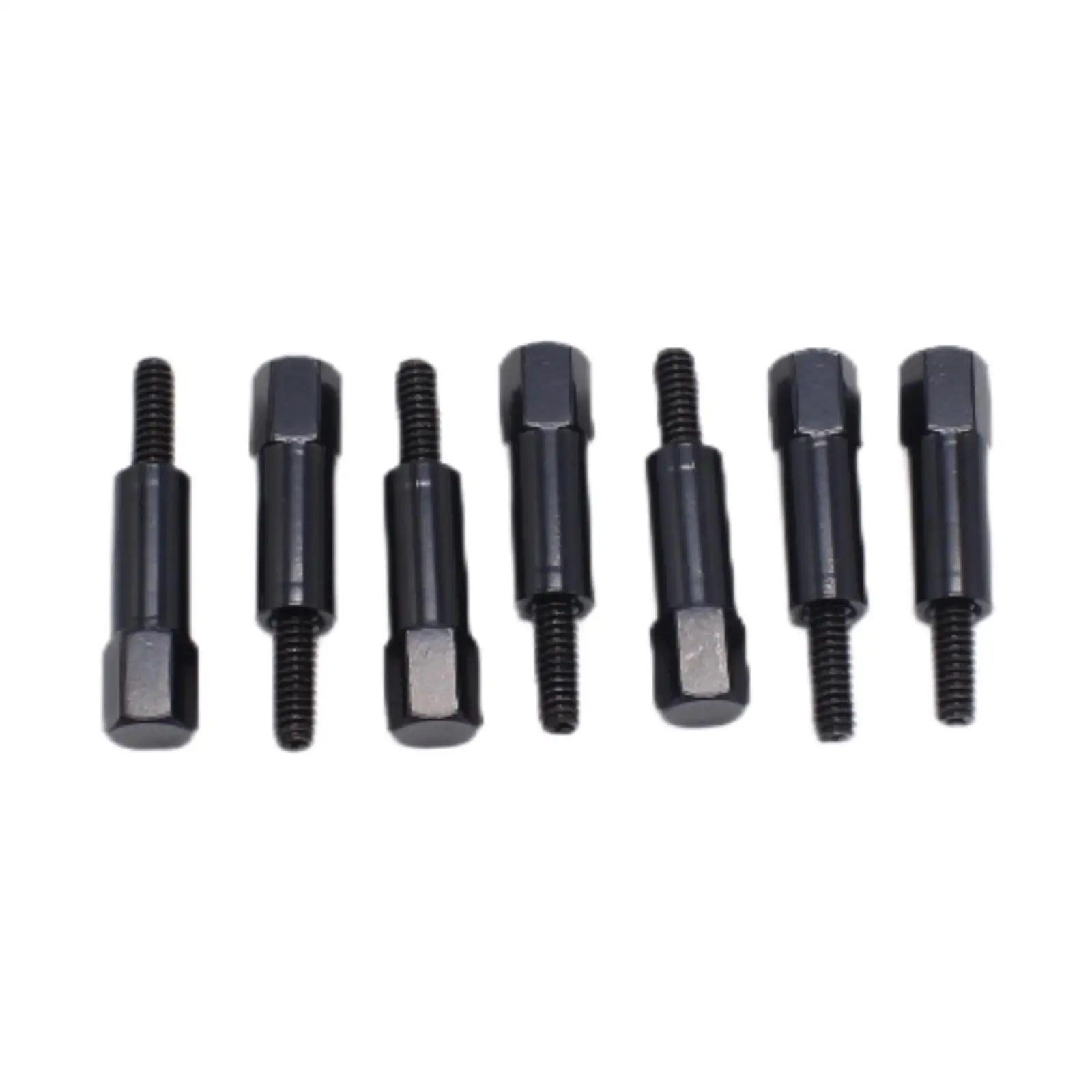 7 Set Bolts Modification Direct Replacement Parts Automotive Accessories Professional Thread Black Bolts Hardware Fasteners Set