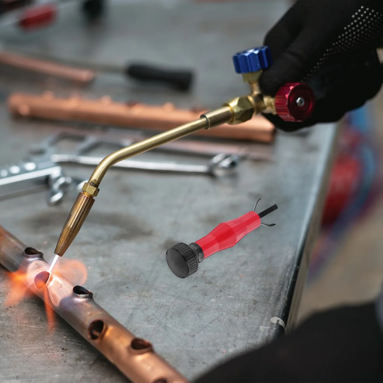 

Gas Shielded Welding Nozzle Clamp with Precision Reaming Function Mig Nozzle Reamer Portable User Friendly Operation