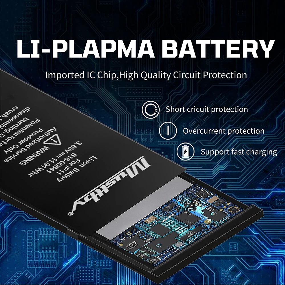Vormir No BMS Soldering Battery For iPhone 14 13 12 11 Pro Max Phone Batteria No Need Programmer No Pop-up Shows 100% Capacity