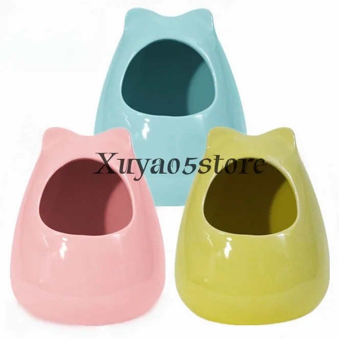 Hamster Summer Ceramic House Squirrels Small Pet Cooling House Pet Bed Gerbils Habitat Room Small Animals Cooling Nest