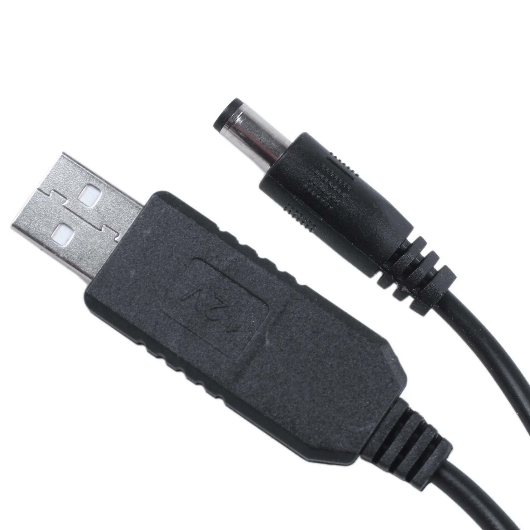 AS95-2X USB DC 5V To DC 12V 2.1Mm X 5.5Mm Module Converter DC Barrel Male Connector Jack Power Cable Plug