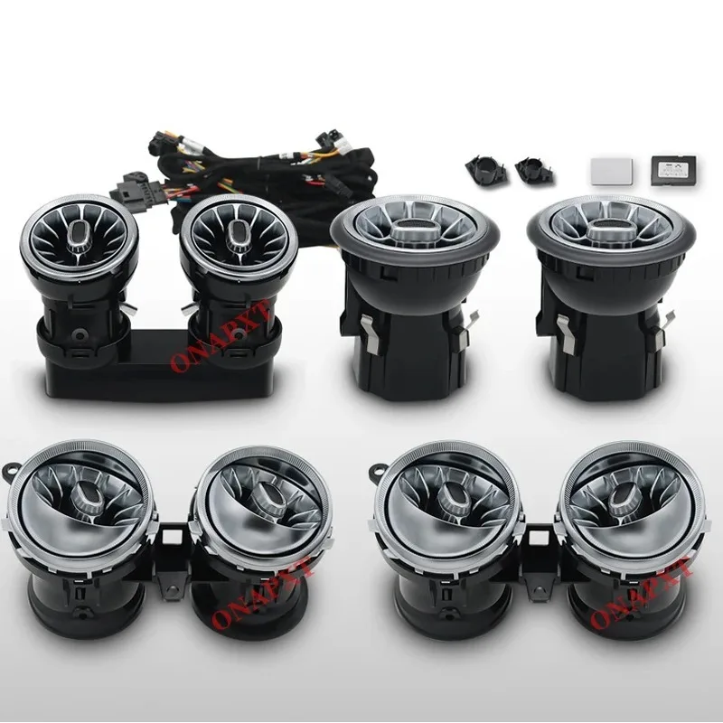 

For Benz C/GLC/A/CLA/GLA/E/S/G for W205 X253 W176 W117 W156 W213 W222 W464 Led Turbine Nozzle Ambient Light Air Vent Lamp