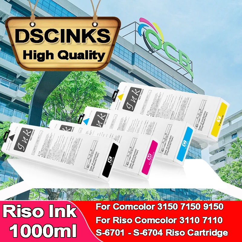 Ink cartridge For Comcolor 3150 7150 9150 3110 7110 New Arrival For Riso S-6701G Riso S-6701E 6704 with Chip