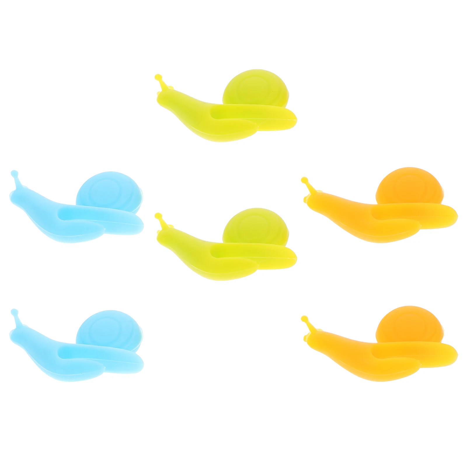 

6pcs Snail Shape Tea Bag Mug Tea Infusers Strainer Clips Silicone Tea Bag Holder (Random Color)