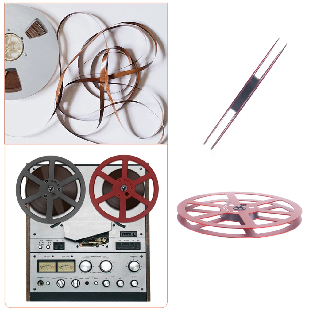 Práctico carrete de cinta de repuesto para máquinas de carrete a carrete que reemplazan carrete dañado al reproductor de carrete
