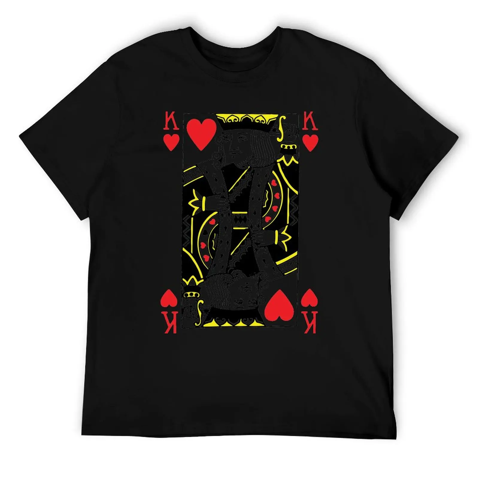 

King of Hearts Playing Card T-Shirt man t shirt designer t shirts for man slim fit man t shirt summer T-Shirt