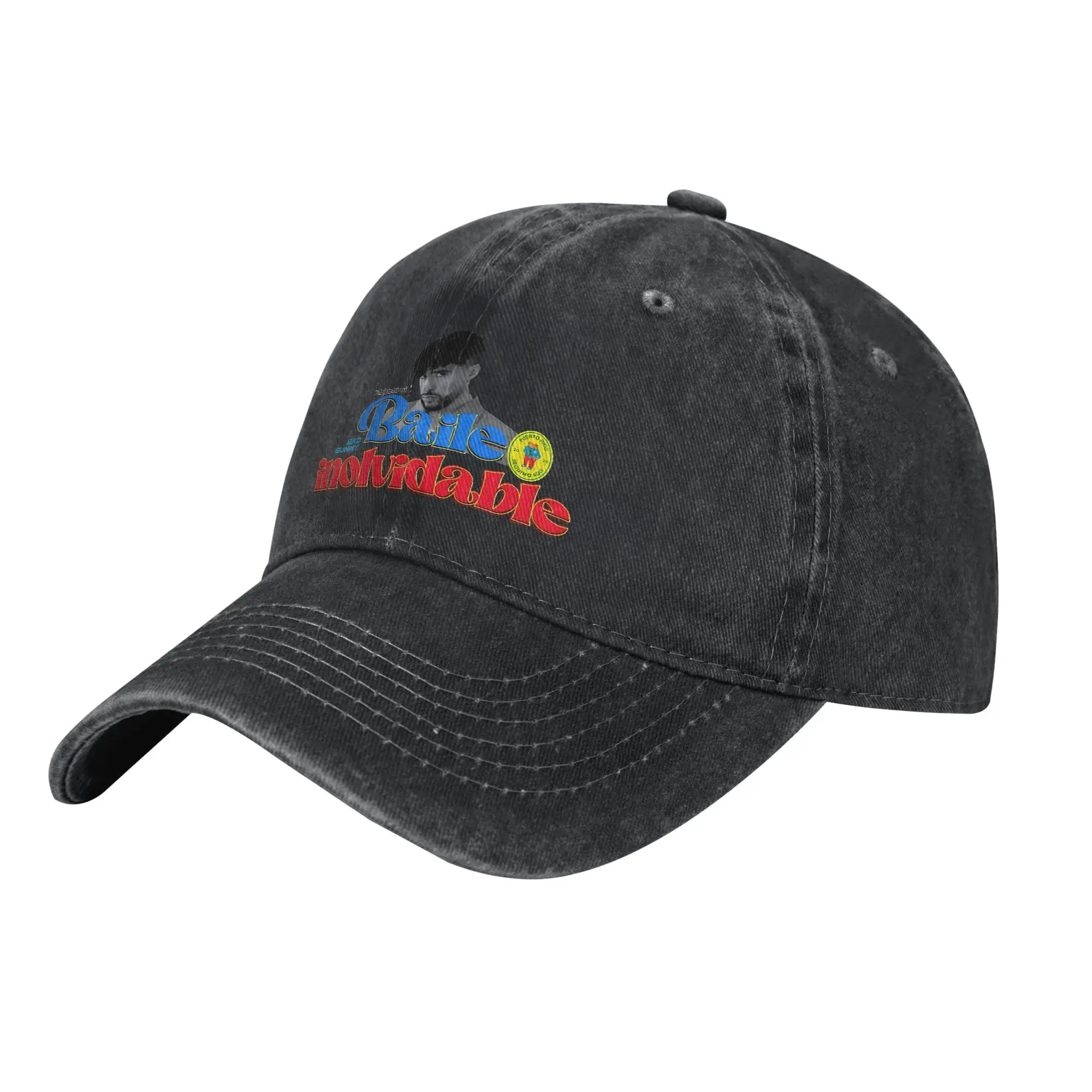 Bad Bunny You were my unforgettable dance  Baseball Caps Vintage Distressed Denim  Sun Cap Men Women Adjustable Fit Caps Hat