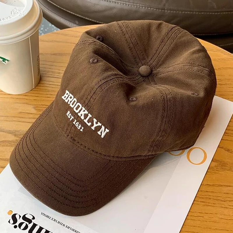 لينة القطن خطابات قبعة بيسبول للرجال والنساء ، منحني حافة قبعة ، للجنسين ذيل حصان ، الهيب هوب ، أبي سائق شاحنة قبعات الشمس ، الرجعية التطريز