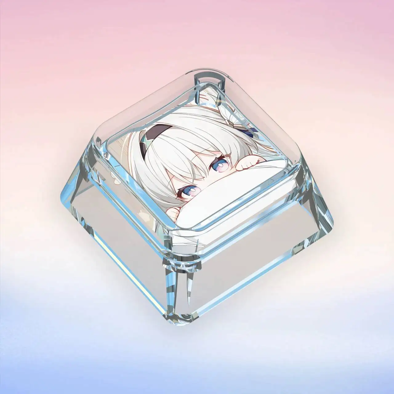 Firefly Keycaps Cute Anime Two-dimensional Personality Single Light-transmitting PC Clip-on Key Caps for MX Mechanical Keyboard