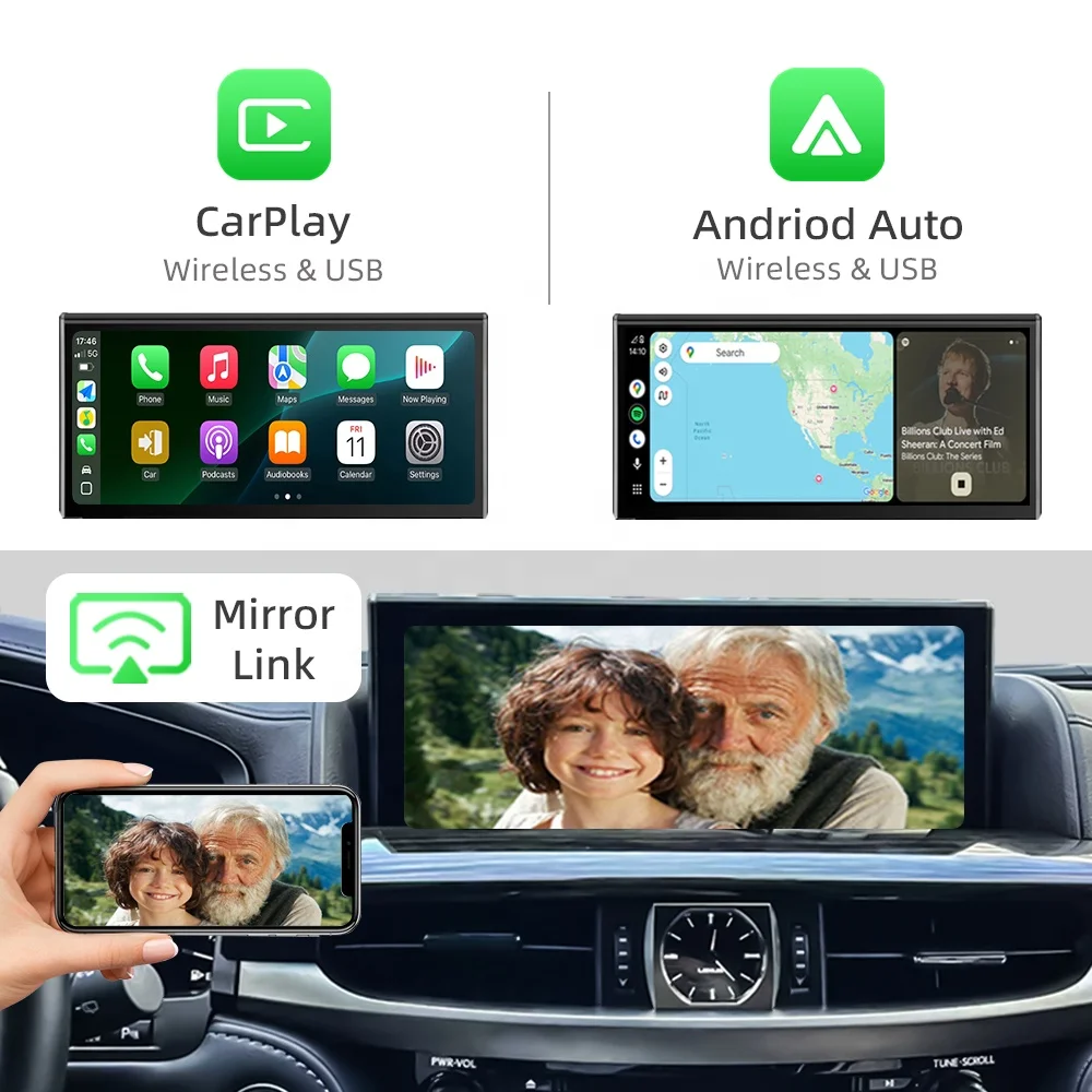 NewFor Lexus LX570 2016-2021 Linux Interface Box Wireless CarPlay Android Auto CarPlay Module Decoder Car Radio Binarytek