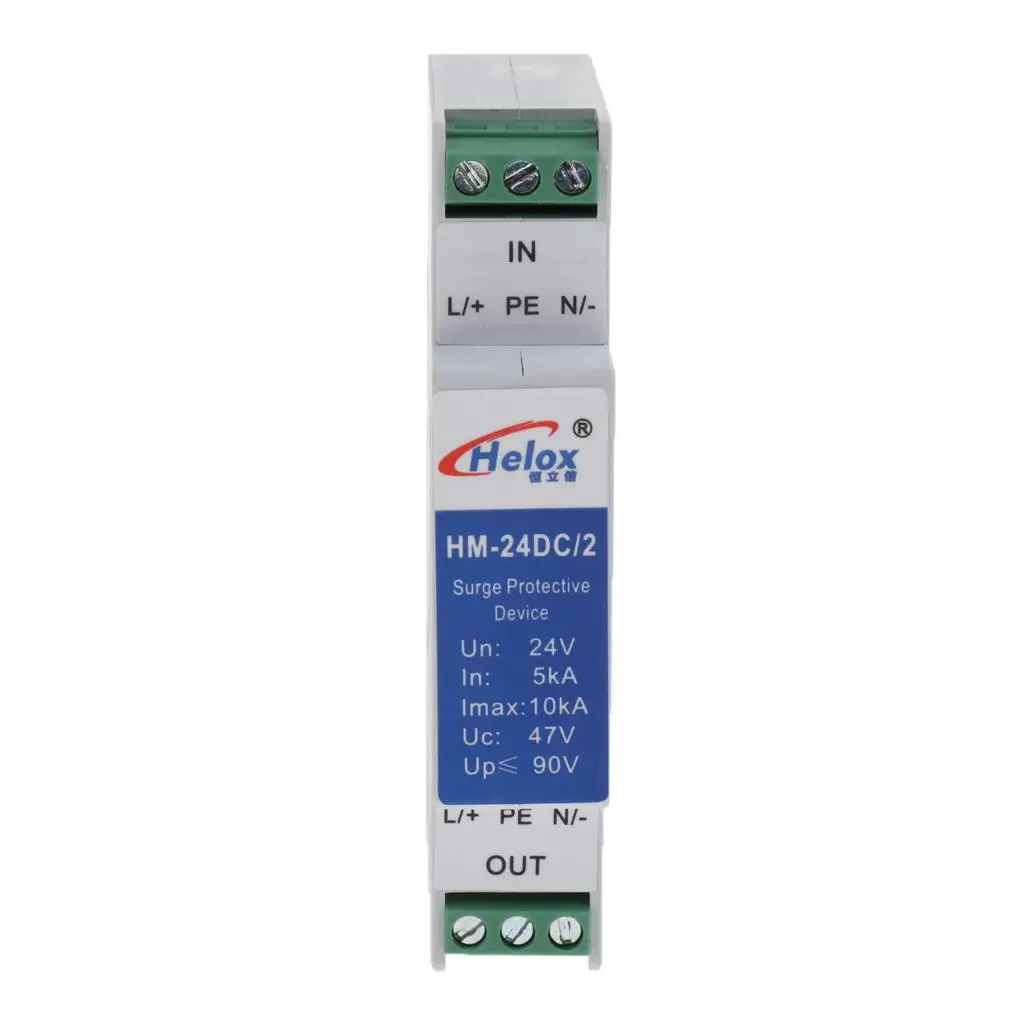 AC DC Surge Suppressor Plastic Surge Protector Device Power Strip Arrester for 24V Home Electronics