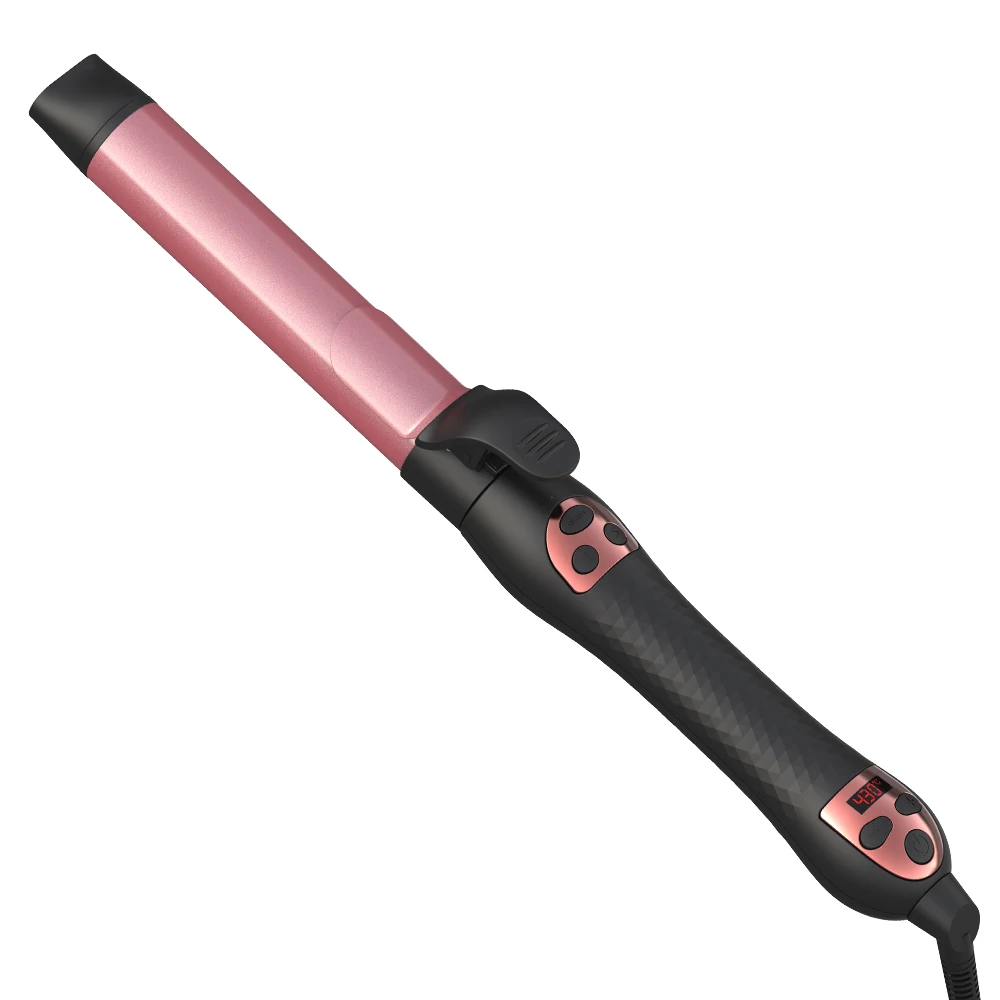 LISAPRO Rotating curling iron- automatic curling wand for Beach Curls/Waves, for shoulder-length to long hair, 30s Fast Heat-up