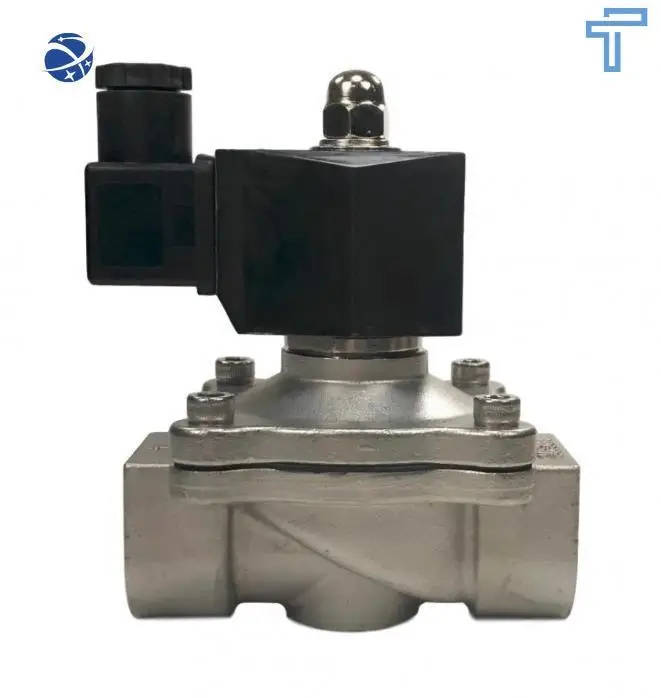 24V Solenoid Air Gas Hydraulic Valve Sanitary Stainless Steel Diaphragm Explosion-Proof Female Solenoid Valve