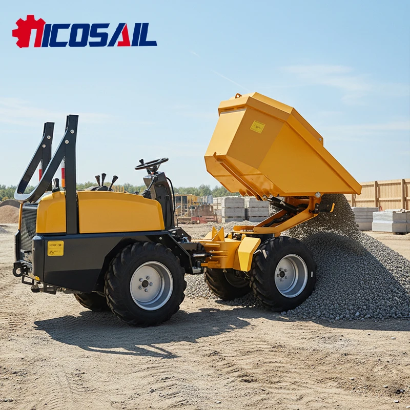 

Customizable Small Mini Dumper Truck CE Euro 5 1300kg Hydraulic Tipping Dumper for Farm Garden Construction