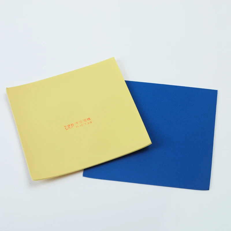 Table Tennis Single Sponge 1.0/1.8/2.0/2.1/2.2mm Thickness Yellow / Blue Sponge Inward Energy Offensive DIY Ping Pong Sponge