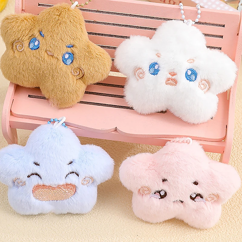 

Cartoon Stars Smiling Face Crying Face Plush Doll Toy Pendant Backpack Hangings Decoration Gifts