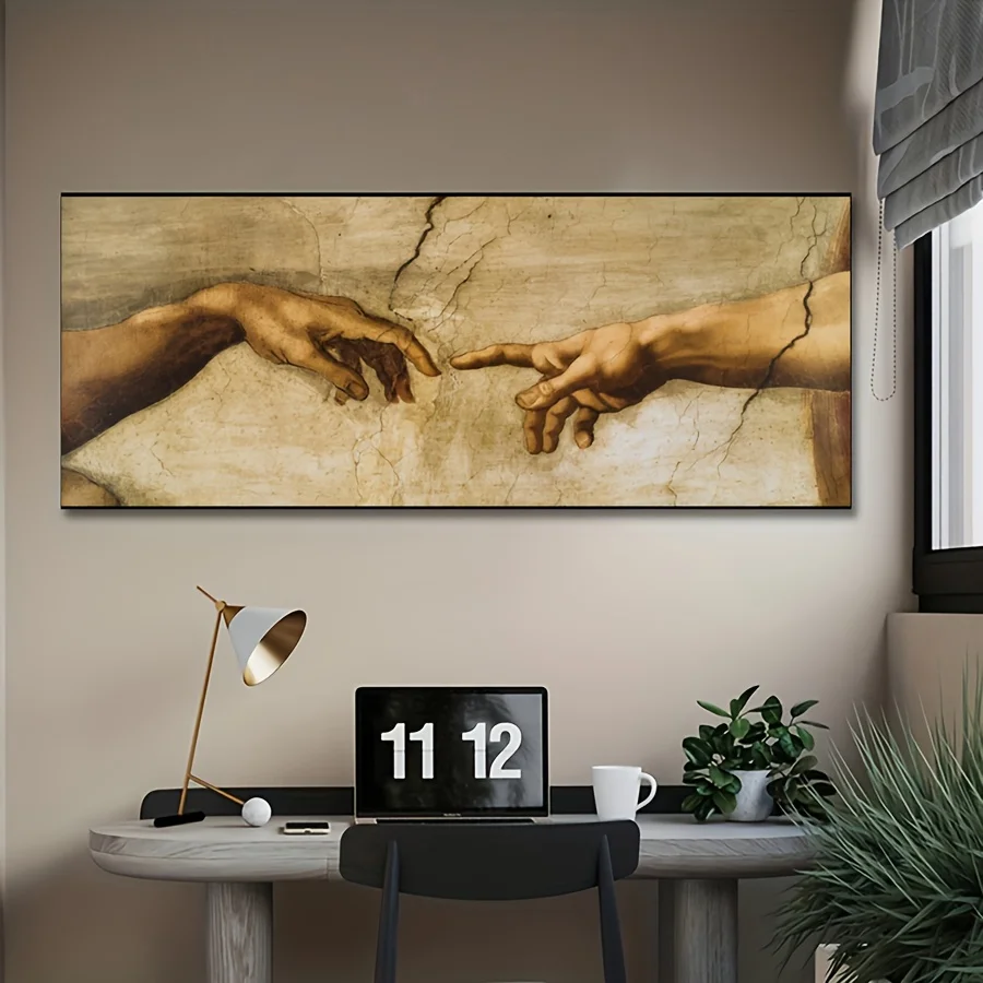 

Canvas poster, printed canvas Hand of God wall art, Religious culture oil painting, Bedroom Living room corridor Room decoration