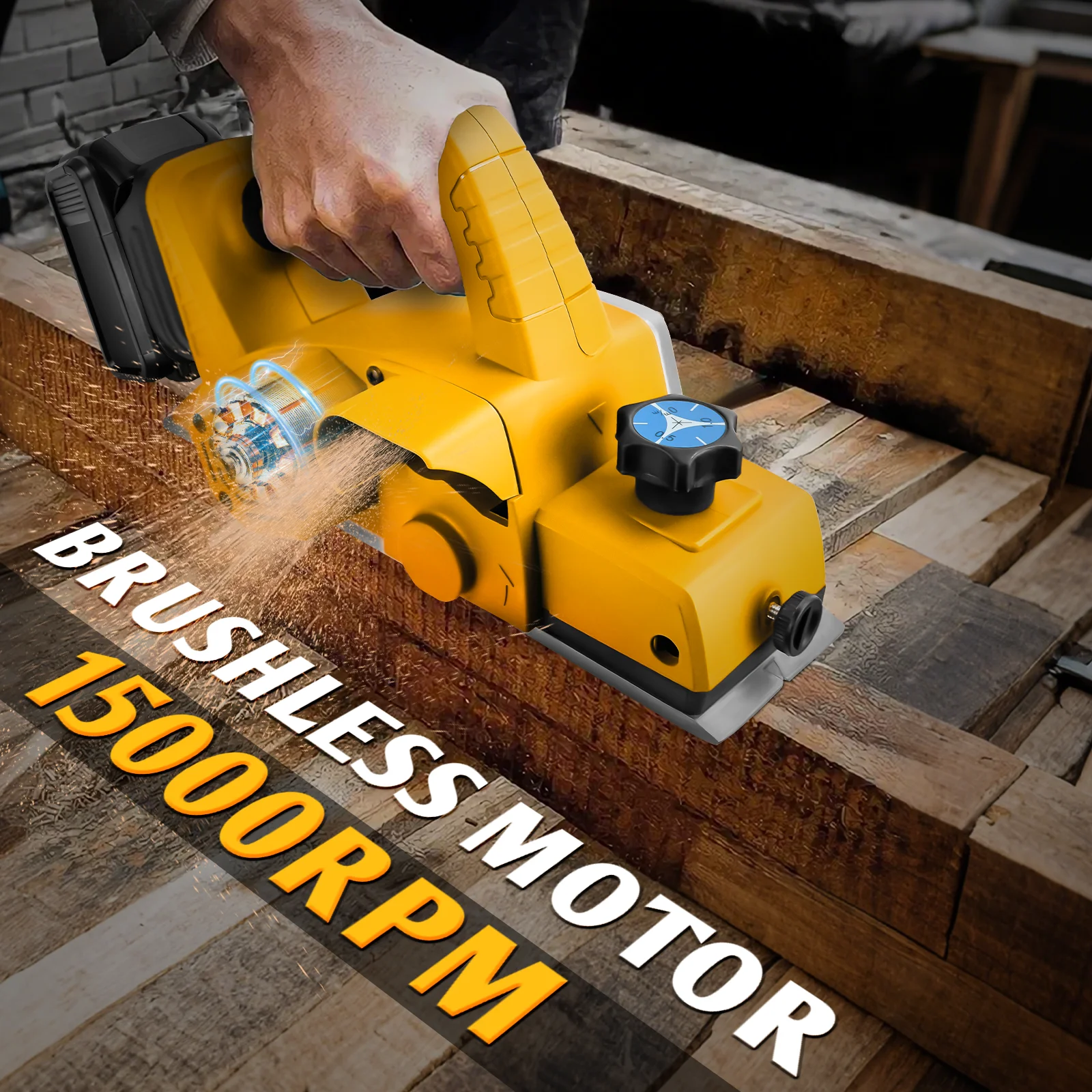 Planer Listrik Tanpa Sikat 82m - Planer Handheld Electric ulasan dan harga